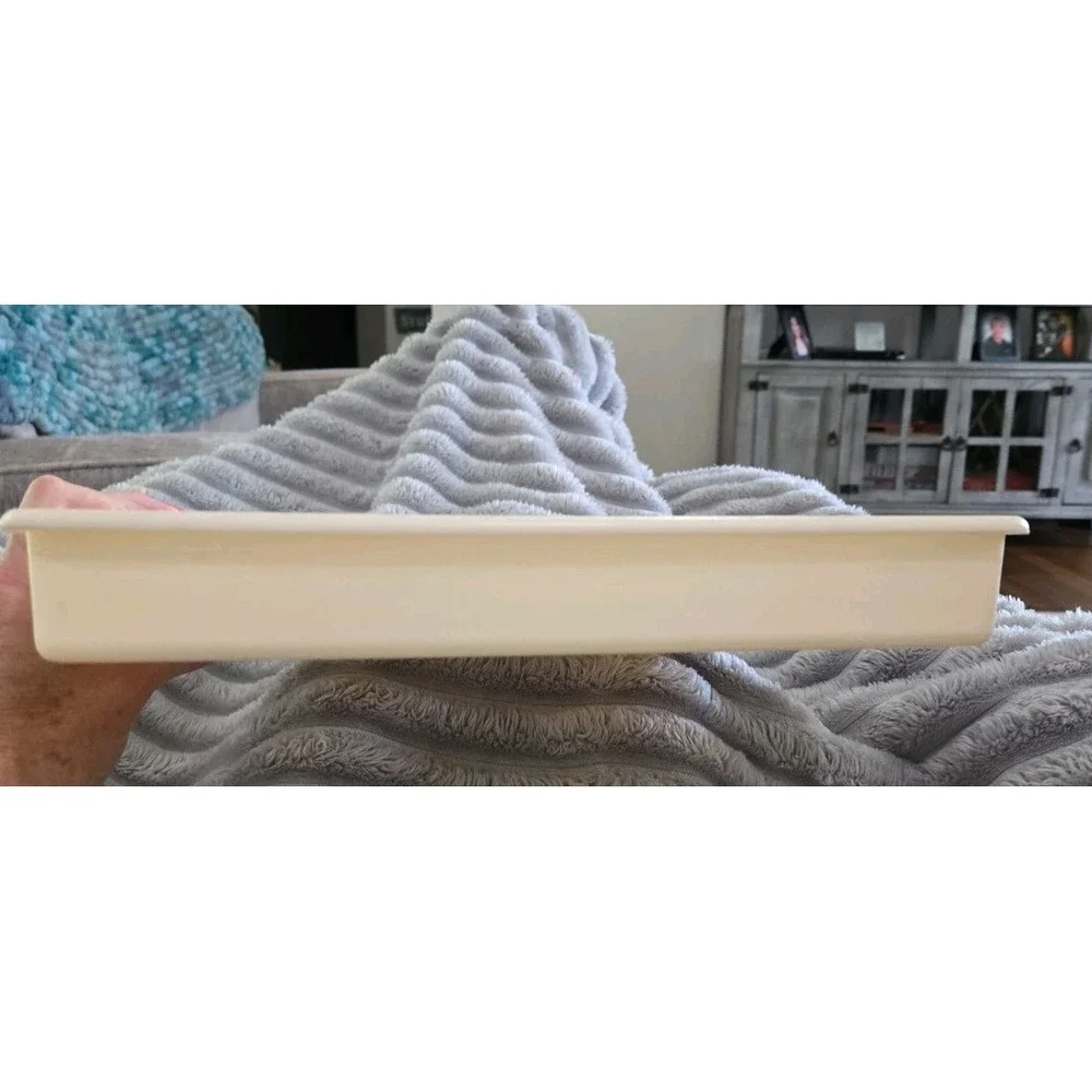 VTG 1994 Rubbermaid Silverware Flatware Utensil Tray Almond Beige 6 Slot #2925